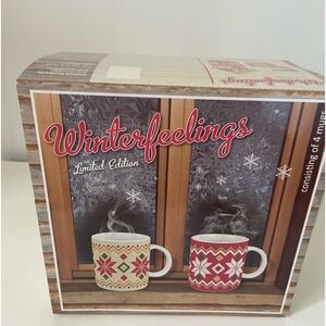 Konitz Christmas coffee mug set of 4